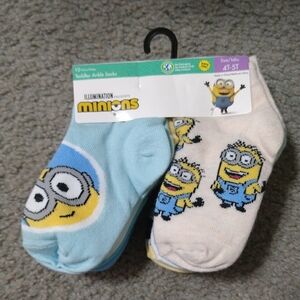 Minions Toddler Ankle Socks - New